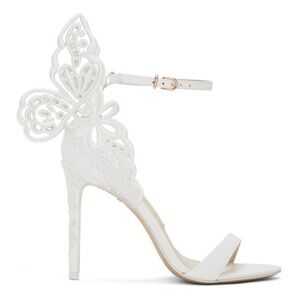 Sophia Webster Elegant White Butterfly Heels